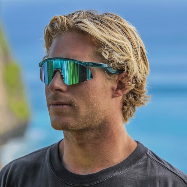 Faux herre Oakley Hydra Prizm Sapphire Liser og Artic Surf Solbriller, solbriller outlet salg